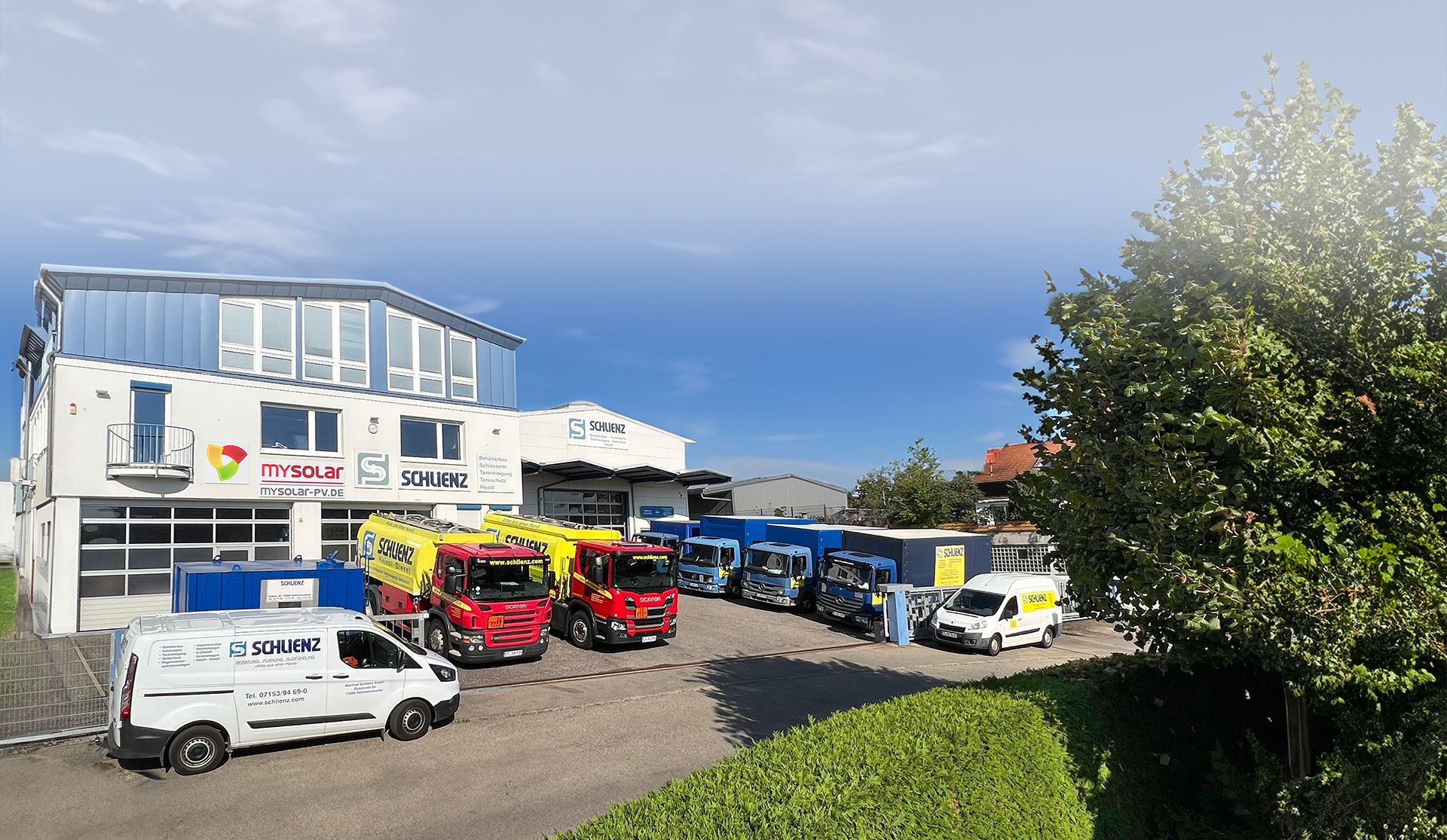 Luftaufnahme Schlienz GmbH Betriebsgelände Baltmannsweiler